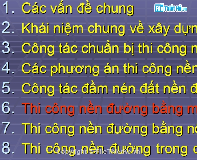 tài liệu thi công,thi công đường,công trình được thi công